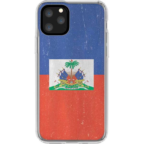Haitian Flag Distressed iPhone 11 Pro Clear Case